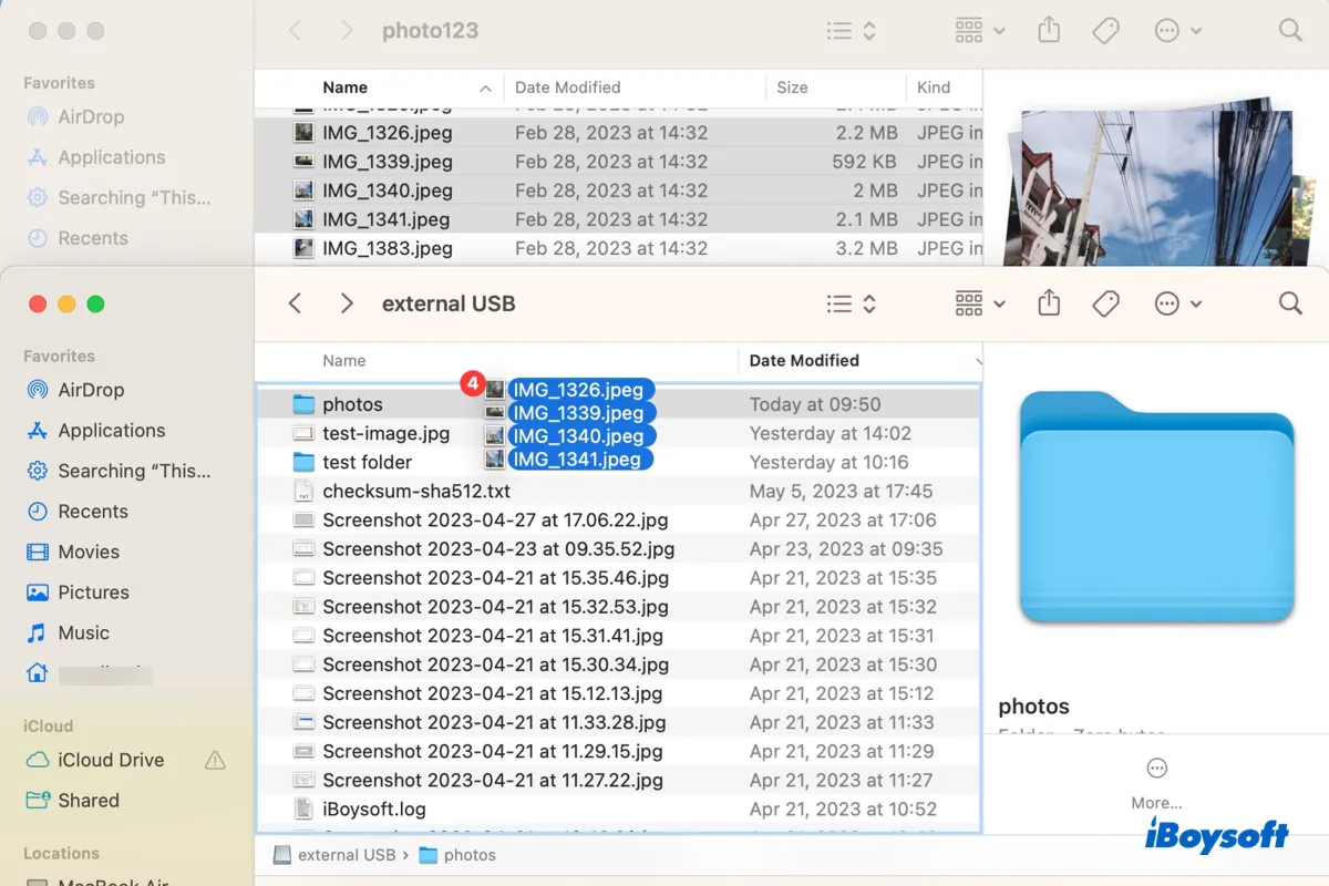 Wie man Dateien auf einer Mac externen Festplatte überträgt