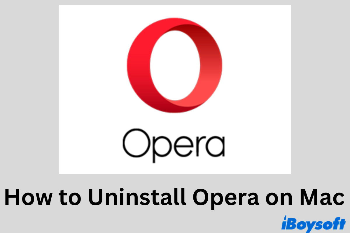 Wie man Opera auf dem Mac deinstalliert