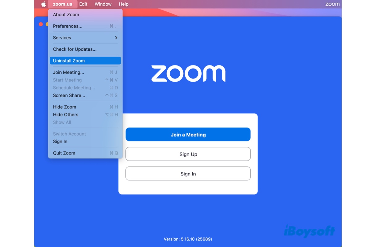 Comment désinstaller Zoom sur Mac