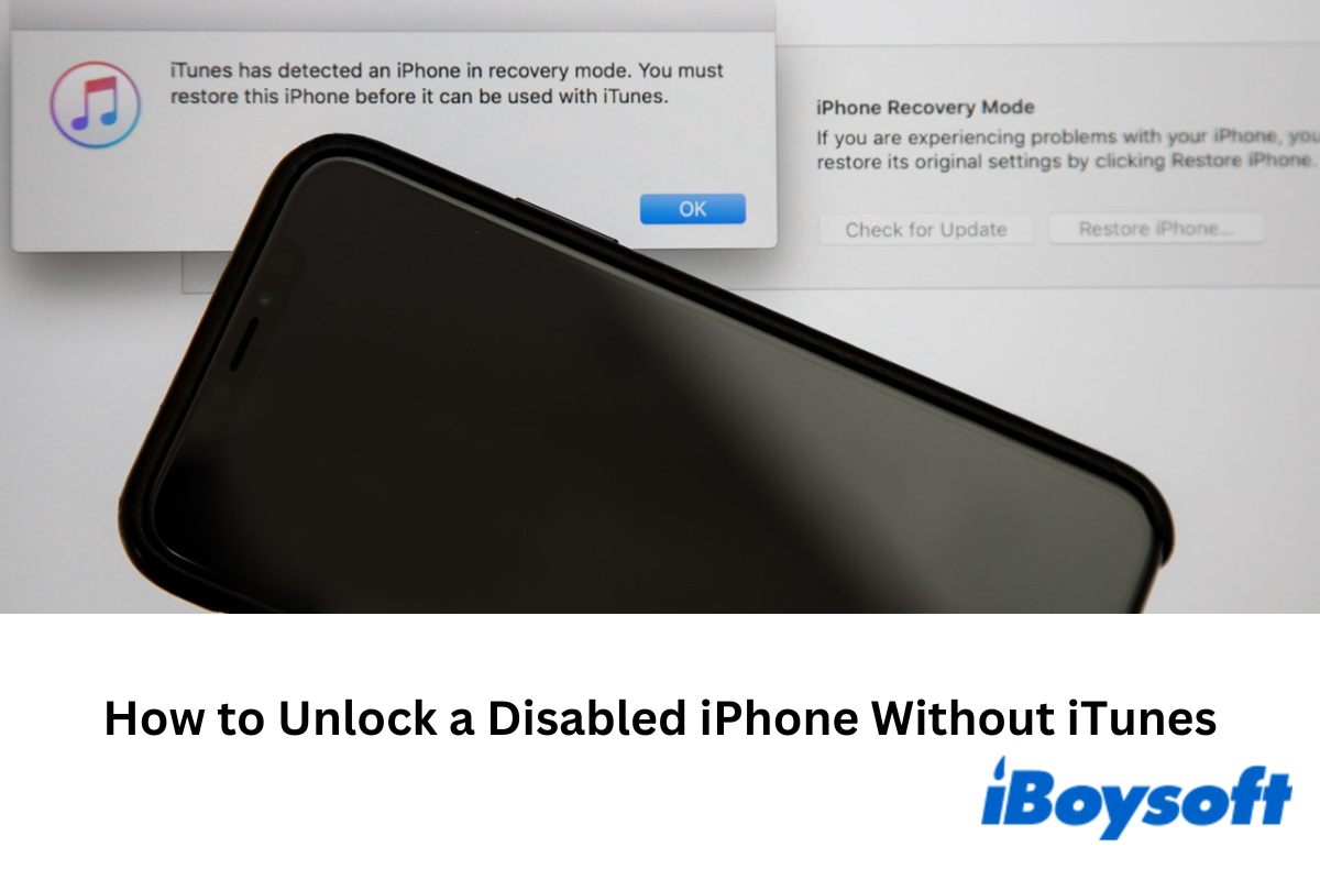 Comment débloquer un iPhone désactivé sans iTunes