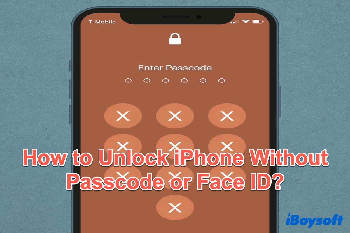 Como desbloquear um iPhone sem senha ou Face ID