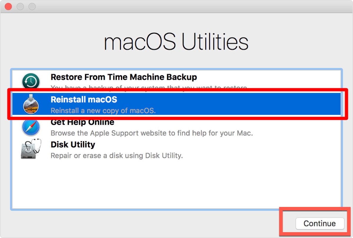 Réinstaller macOS Sonoma en mode de récupération