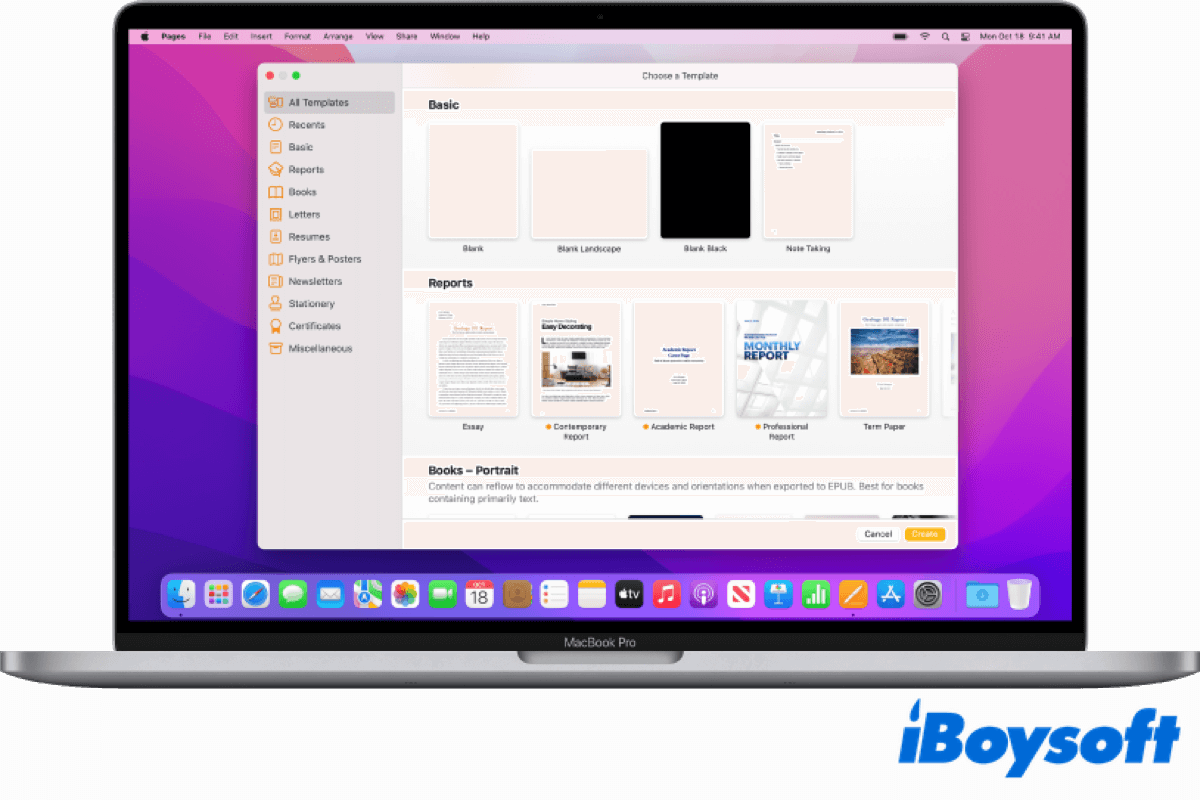 Comment utiliser Pages sur Mac