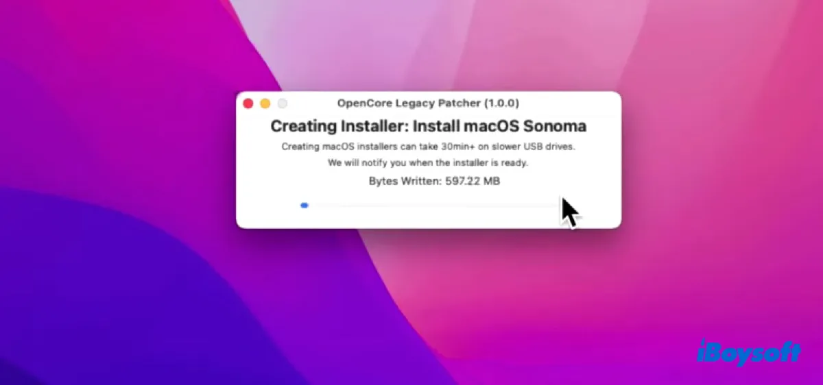 Wait for the macOS Sonoma installer to be created