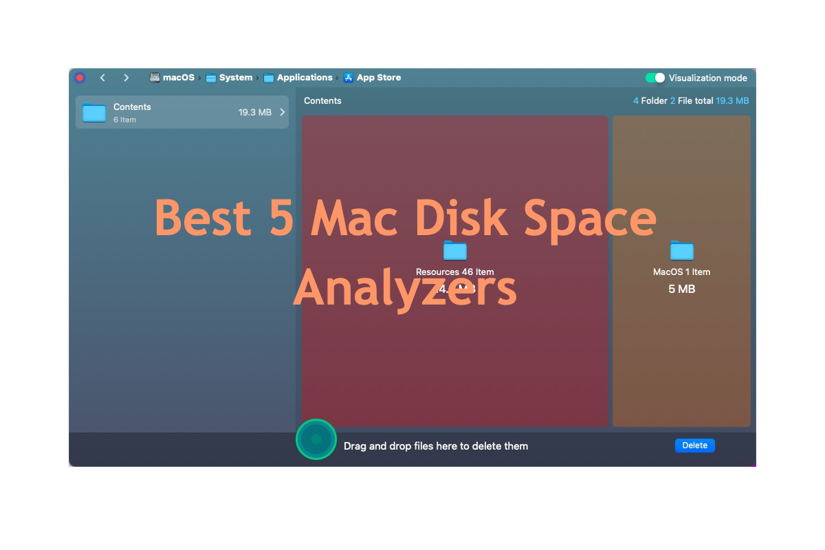 Analisador de espaço em disco Mac