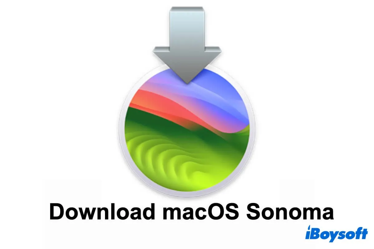 Téléchargement de macOS Sonoma