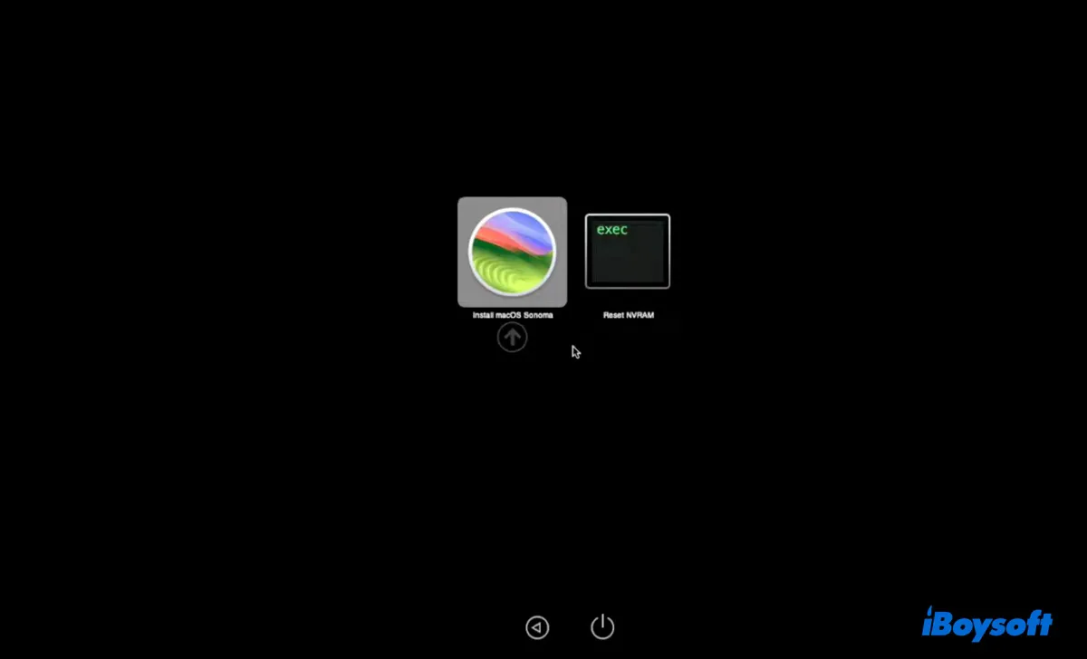 Starte den macOS Sonoma bootbaren Installer