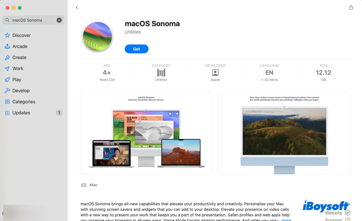 Mac App StoreからmacOS Sonomaのフルインストーラをダウンロードする方法