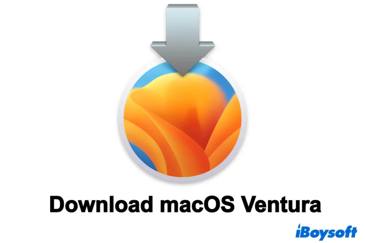 macOS Ventura download