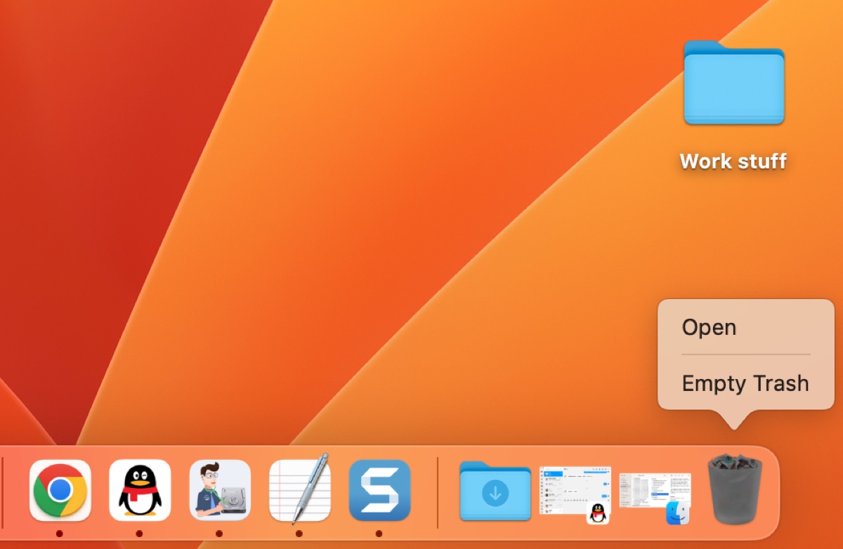 Leeren Sie den Papierkorb, um auf dem Mac nicht genügend Speicherplatz zu beheben