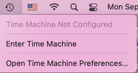 Time Machine öffnen