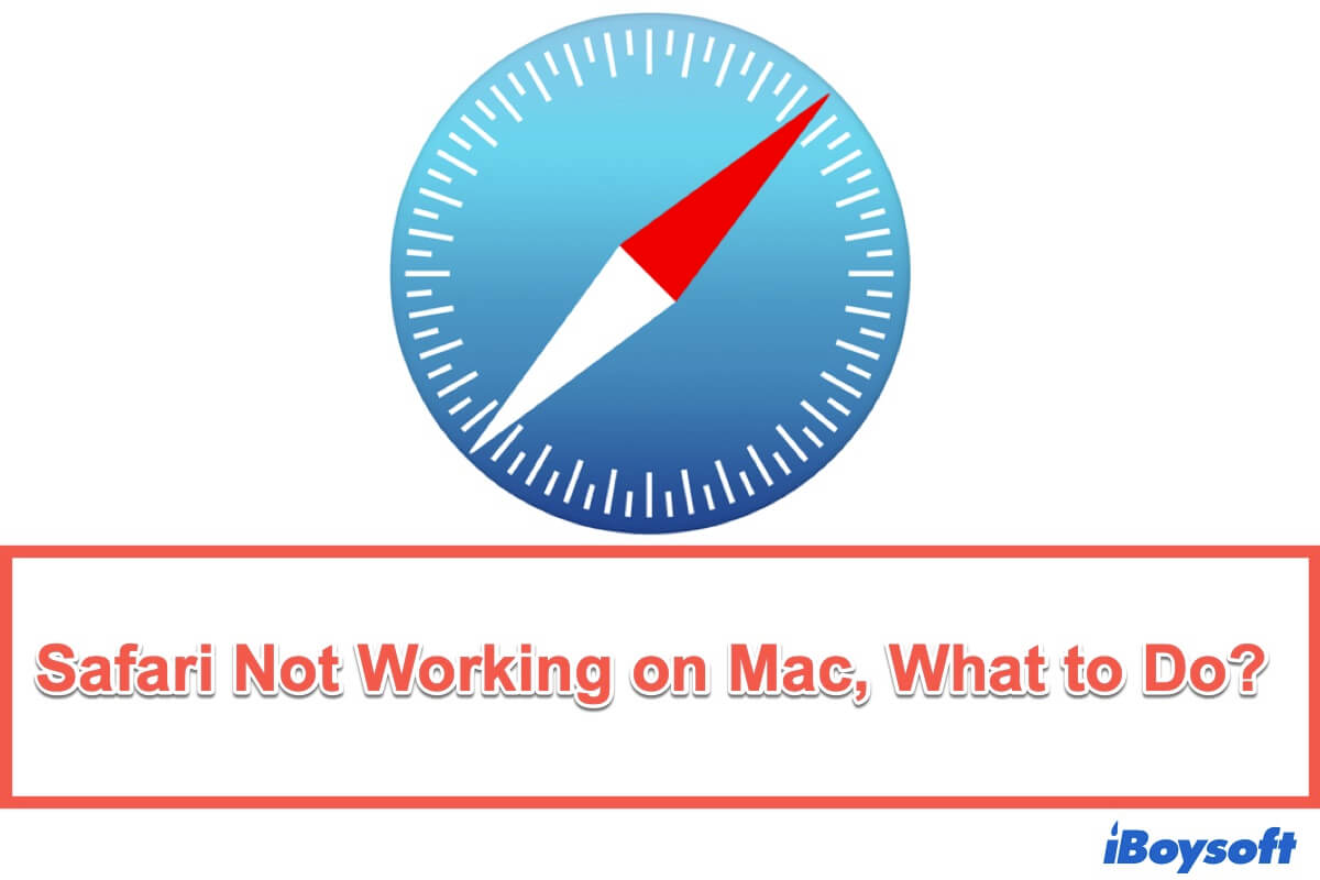 Safari not working on Mac