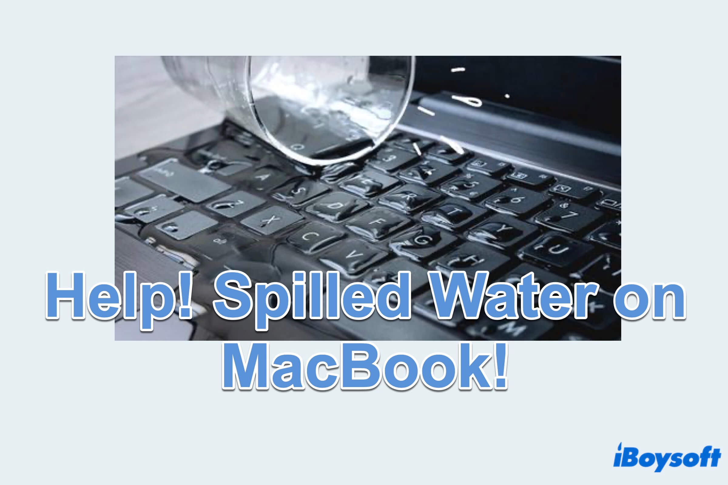 Résumé du renversement d'eau sur MacBook