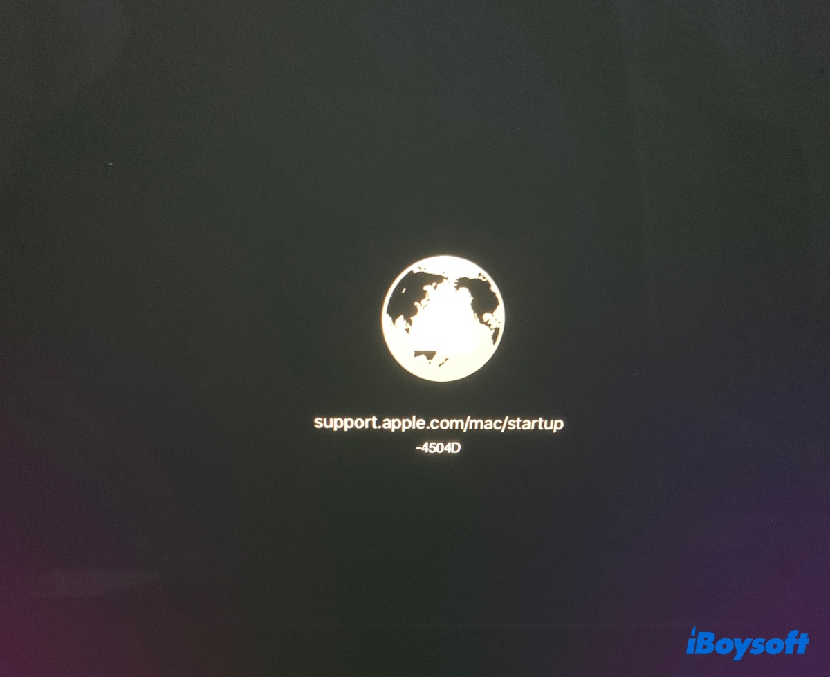support apple com mac startup 4504D