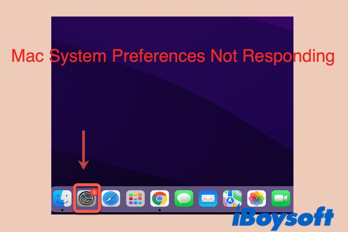 how to fix System Preferences not responding on Mac
