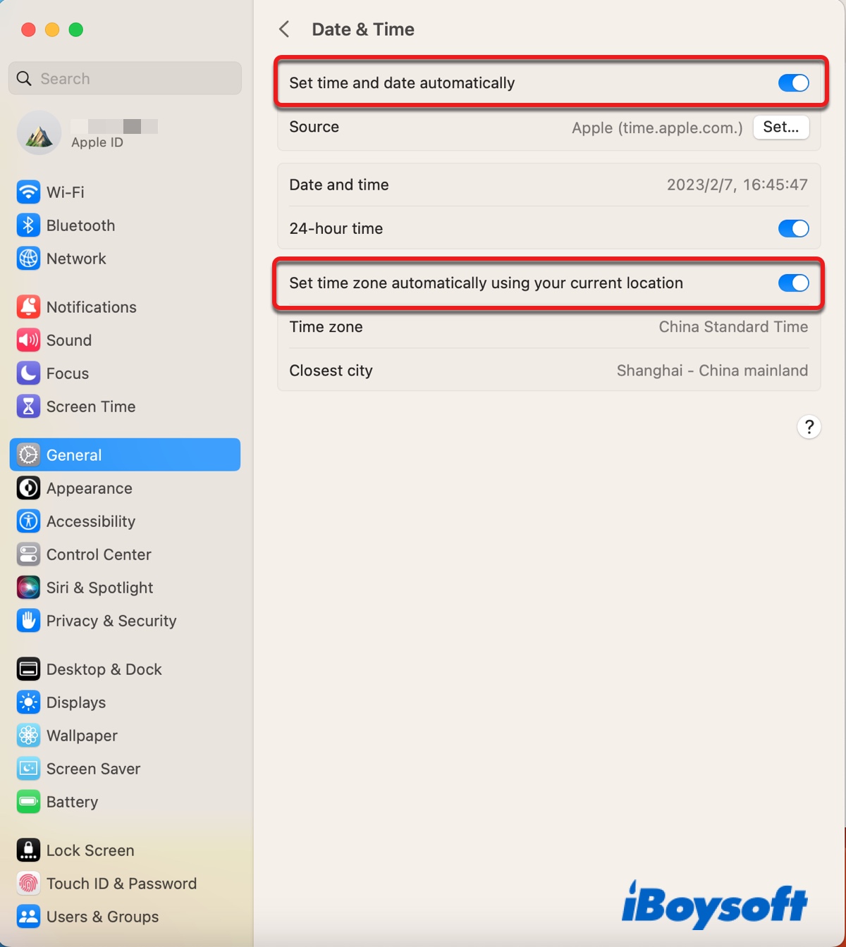 macOS Venturaの日付と時刻を変更して回復サーバーに接続できない問題を修正する