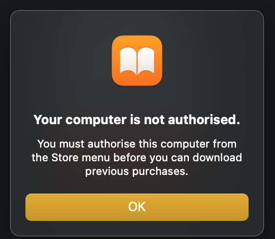 Seu computador não está autorizado