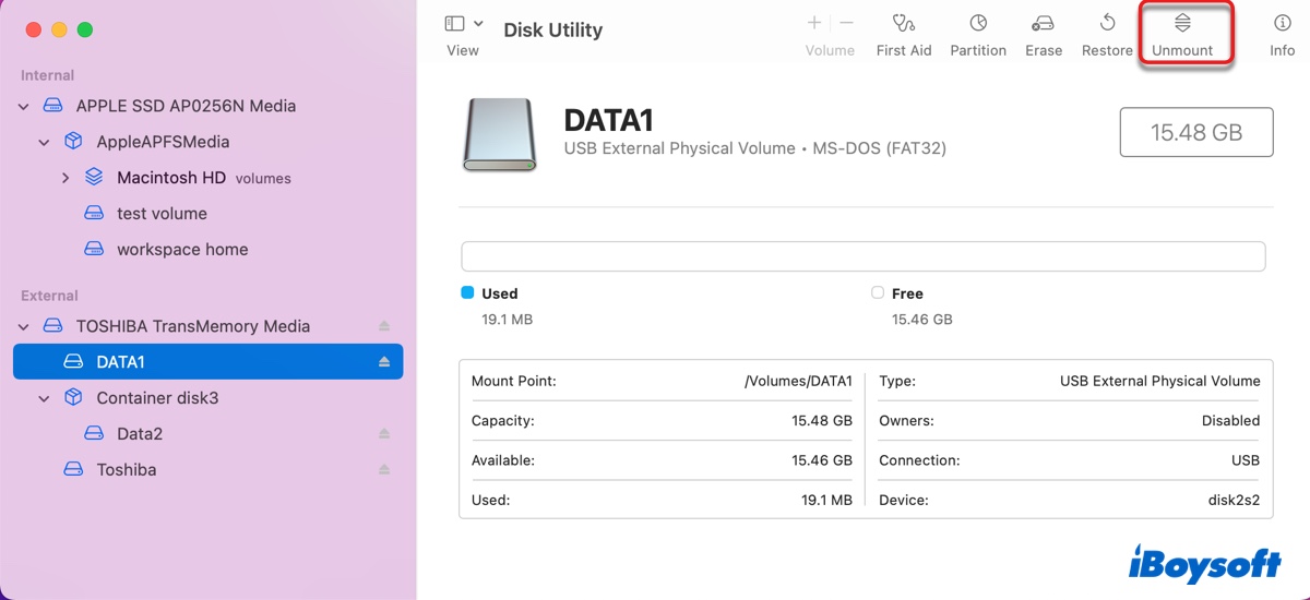 Desmontar un disco manualmente