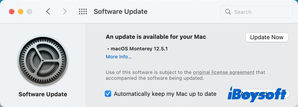 Macのソフトウェアアップデートを確認
