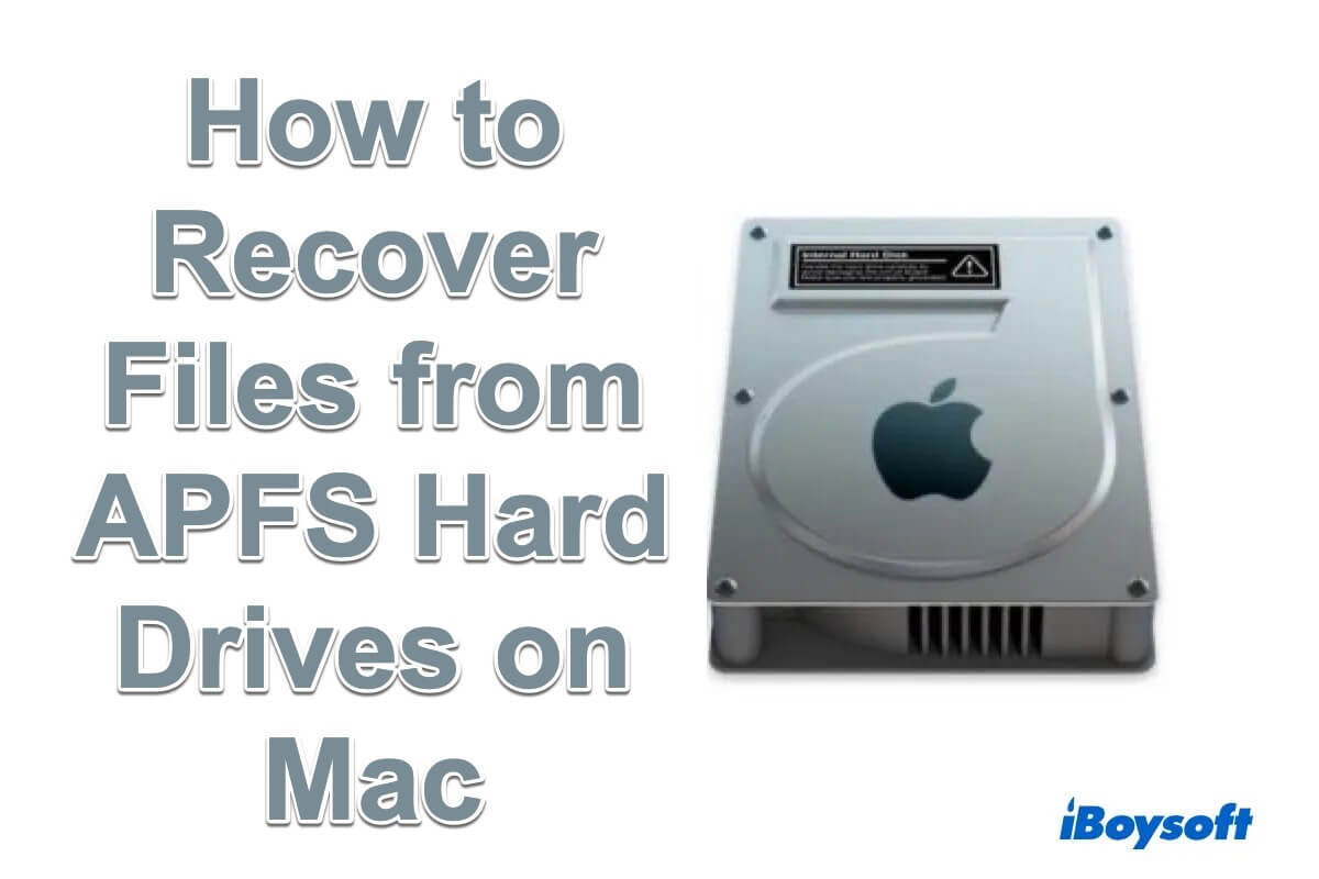 Comment récupérer des fichiers à partir des disques durs APFS sur Mac