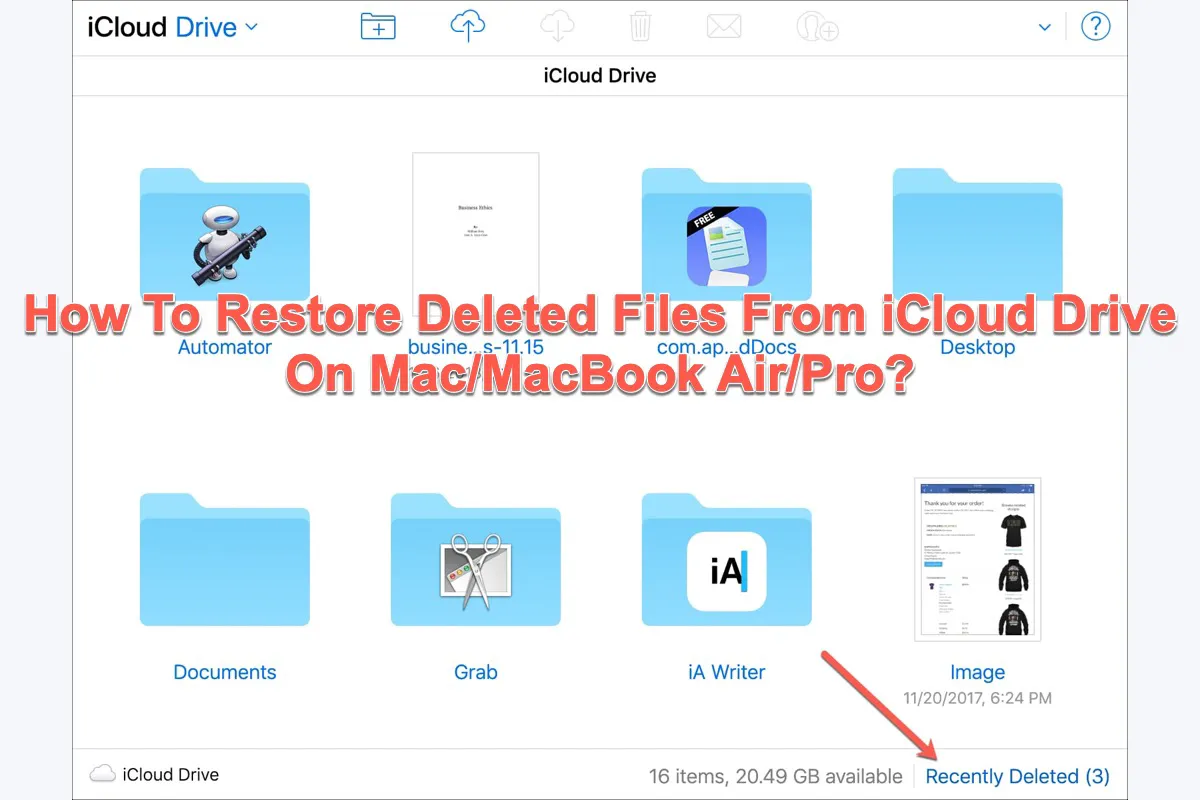 How To Restore Deleted Files From iCloud Drive On Mac