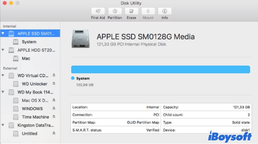 apagar o Fusion Drive dividido um por um
