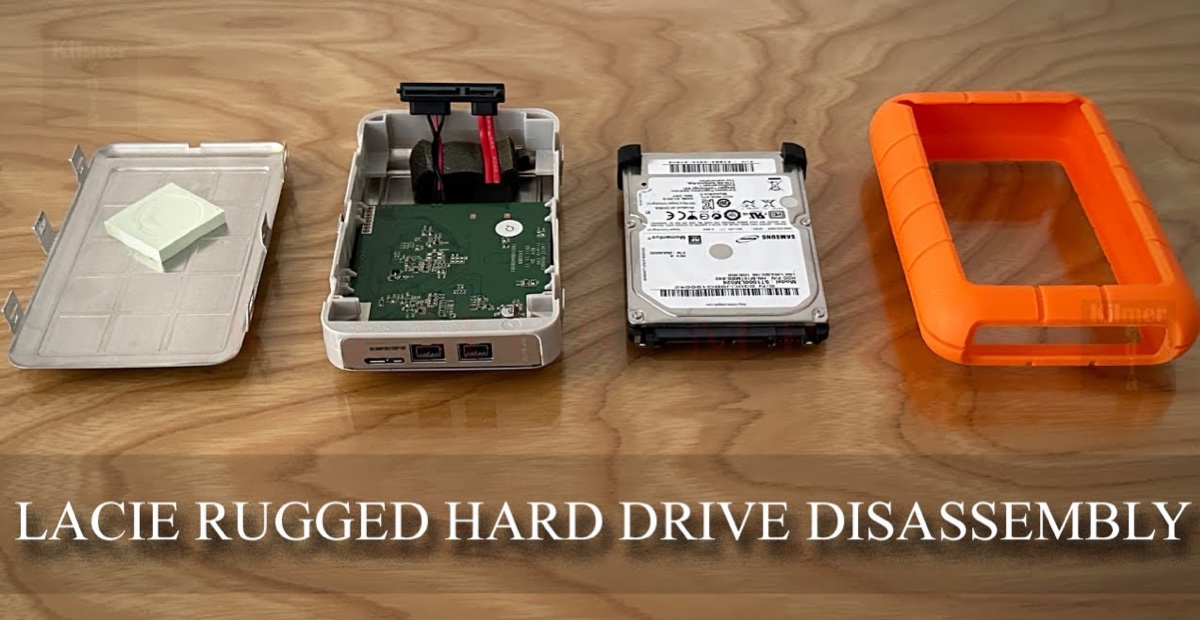 LaCie rugged drive disassembly