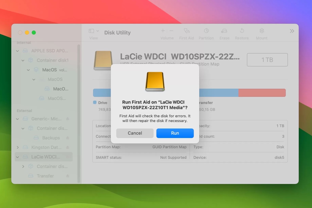 Cómo reparar disco duro LaCie que no aparece en Mac