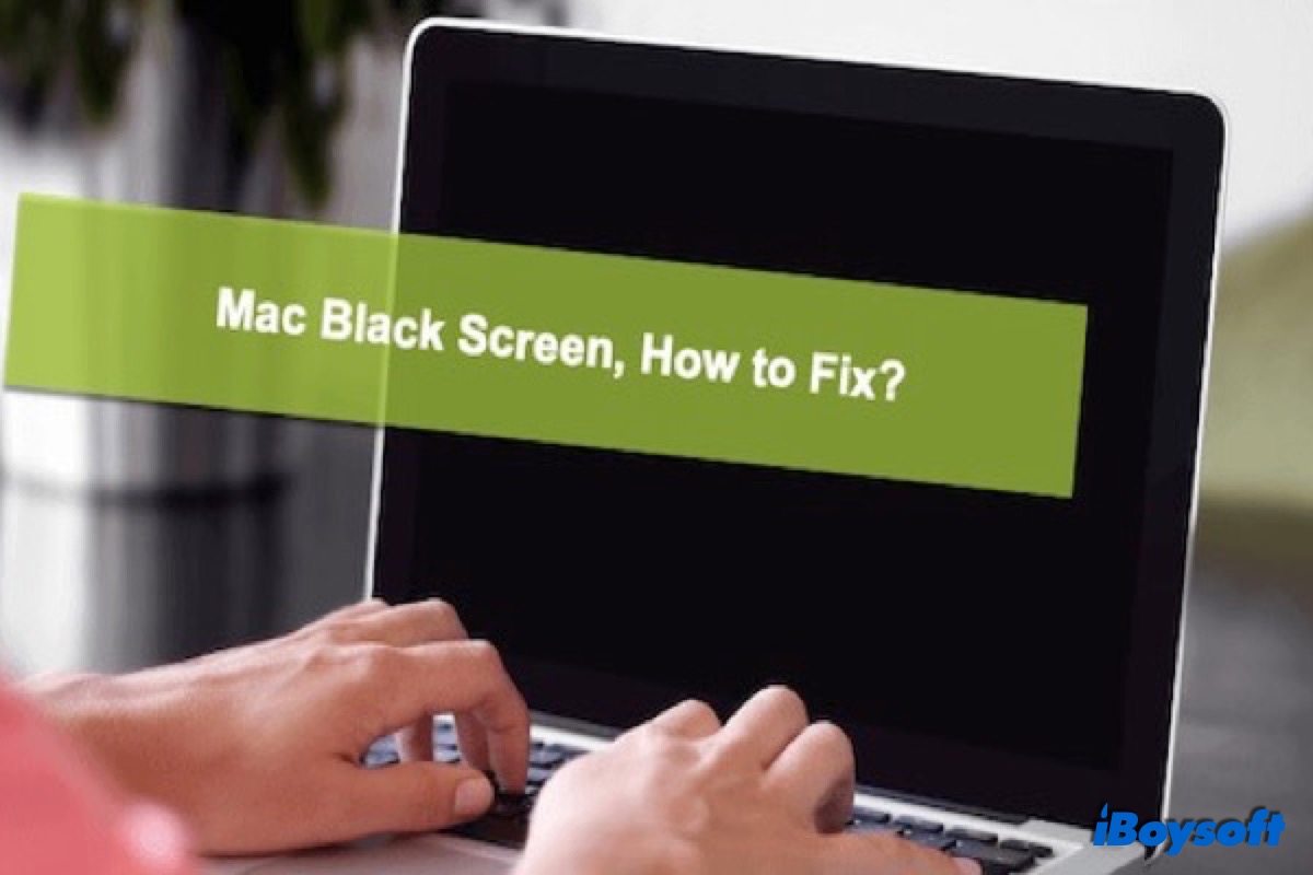 Mac schwarzer Bildschirm