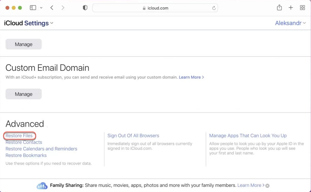 Alle Dateien auf Ihrem Mac mit iCloud-Backup wiederherstellen