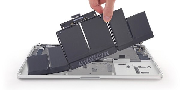 reemplazar la batería de MacBook para arreglar Mac que no se enciende