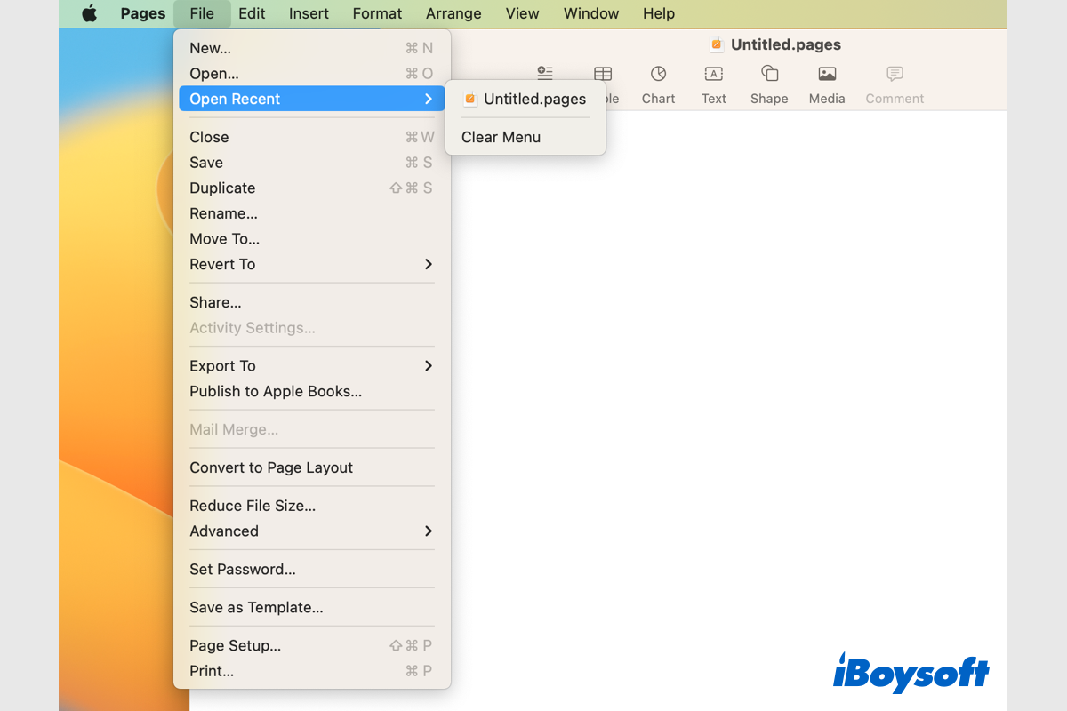 recover a deleted lost unsaved pages document on mac
