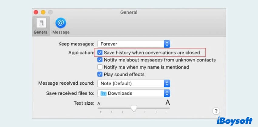 MessagesフォルダでMacの削除されたiMessageを復元する