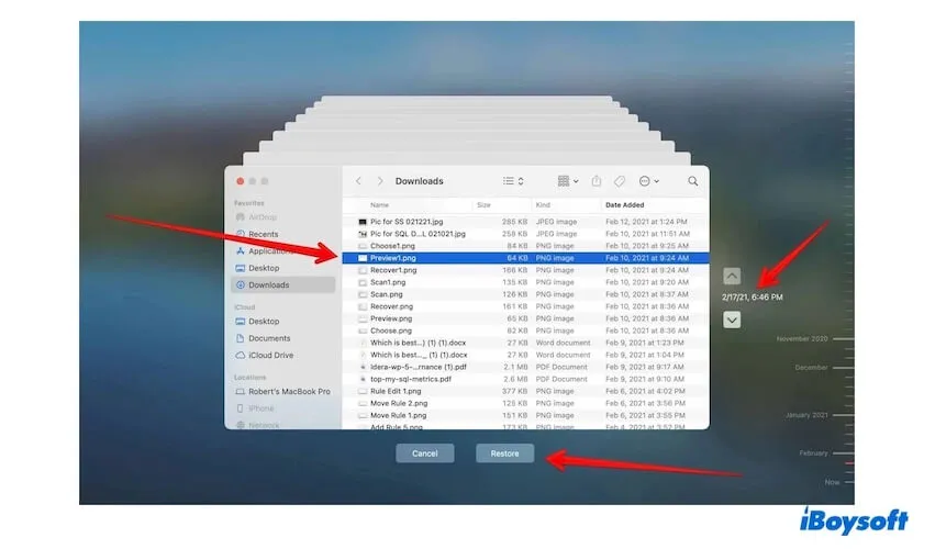 recover deleted TextEdit files from Time Machine