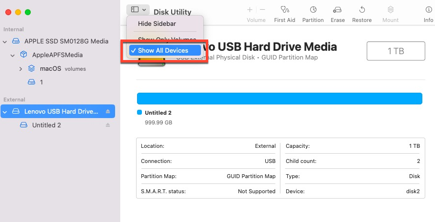 solve The volume is not compatible with this update on Mac
