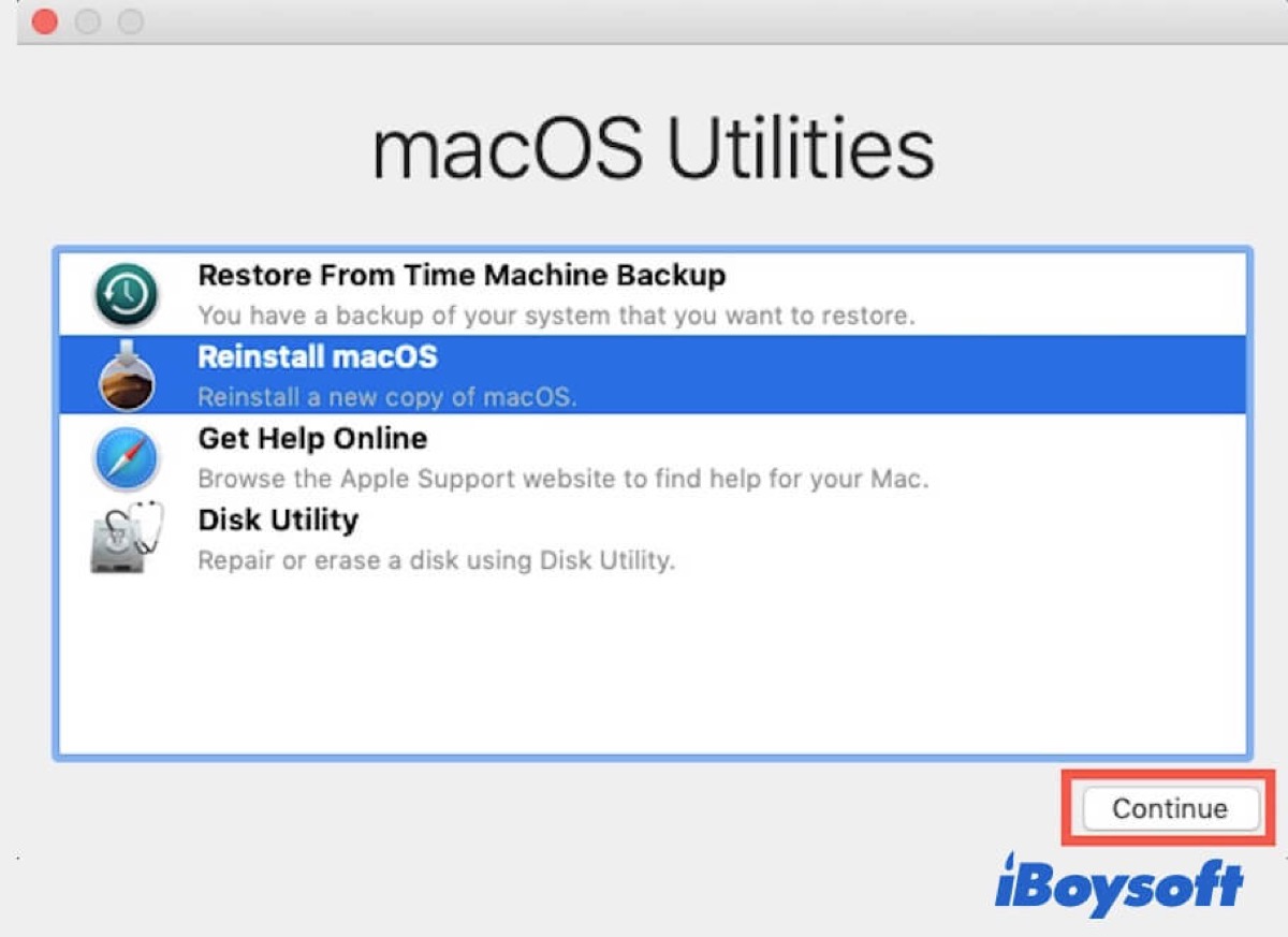 Neuinstallation von macOS
