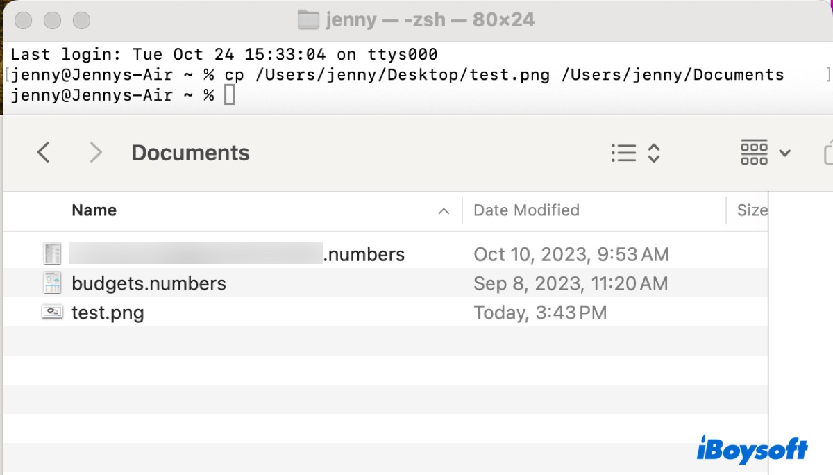 Wie man eine Datei im Mac Terminal kopiert