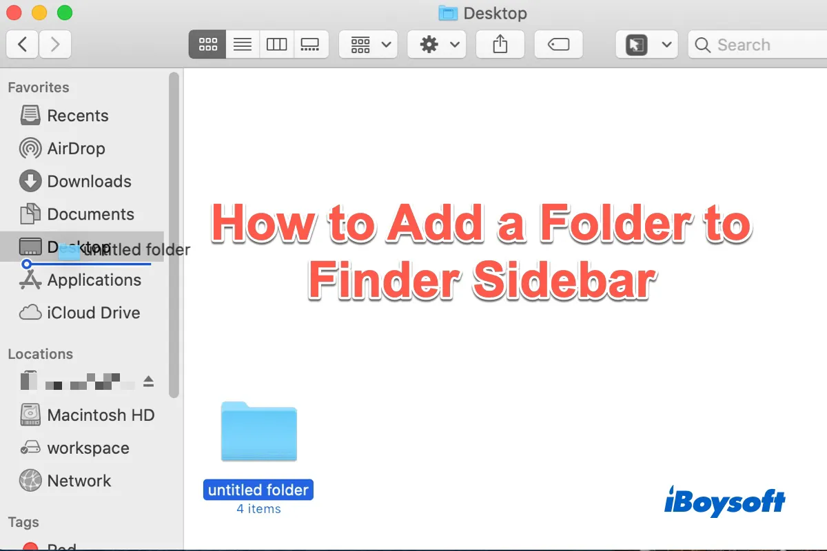 How to Add a Folder to Finder Sidebar