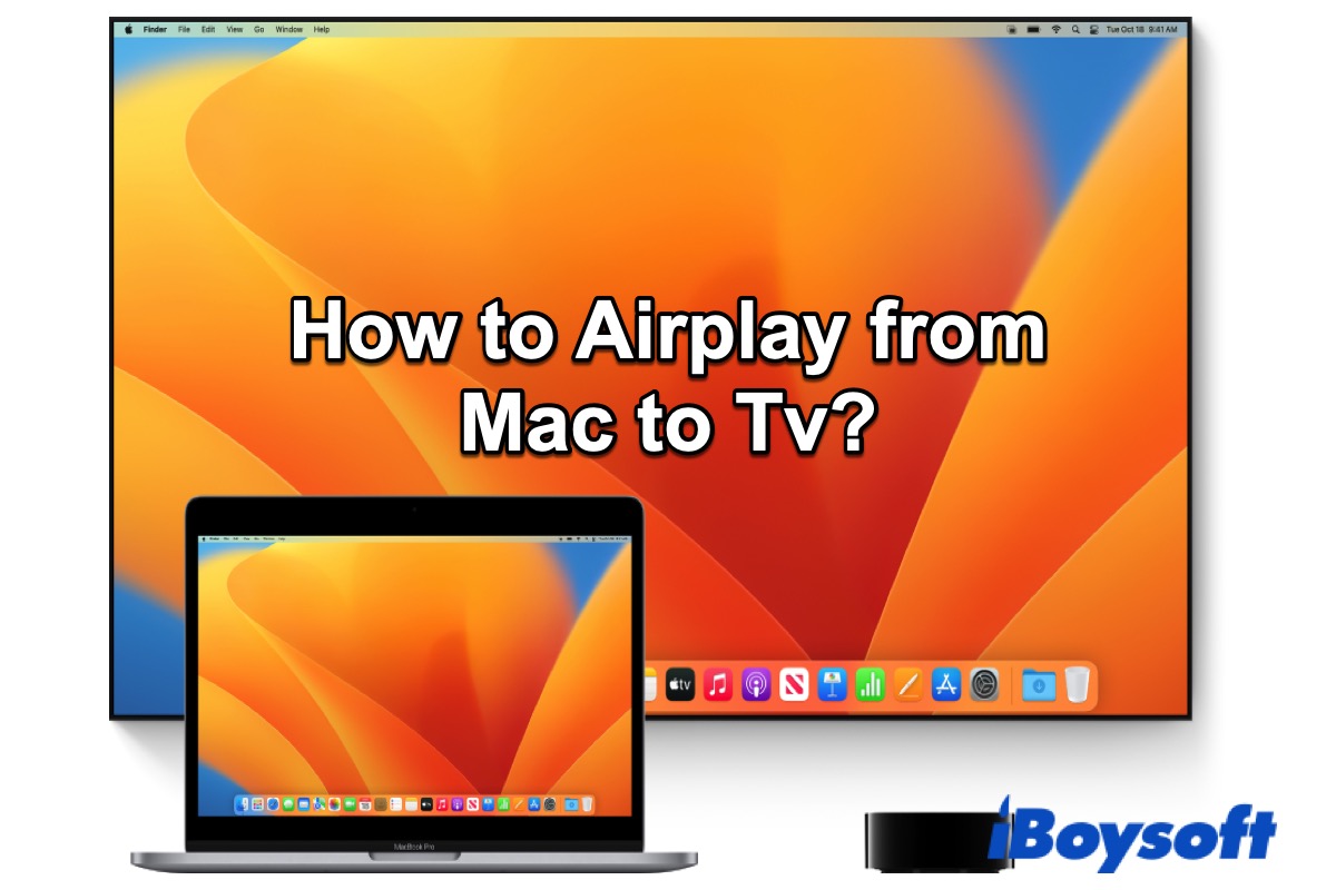 MacからテレビへのAirPlay方法