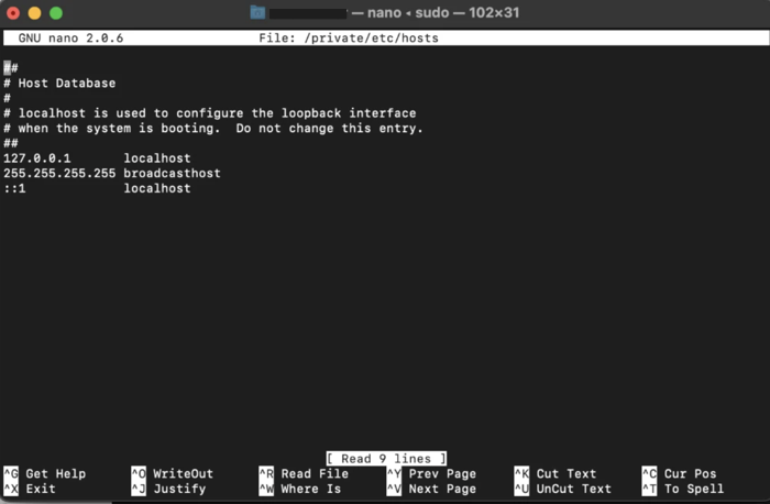 Hosts file editor on Mac