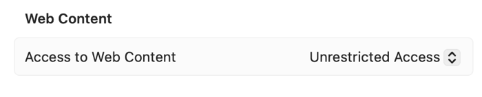 Unrestricted access to web content on Mac