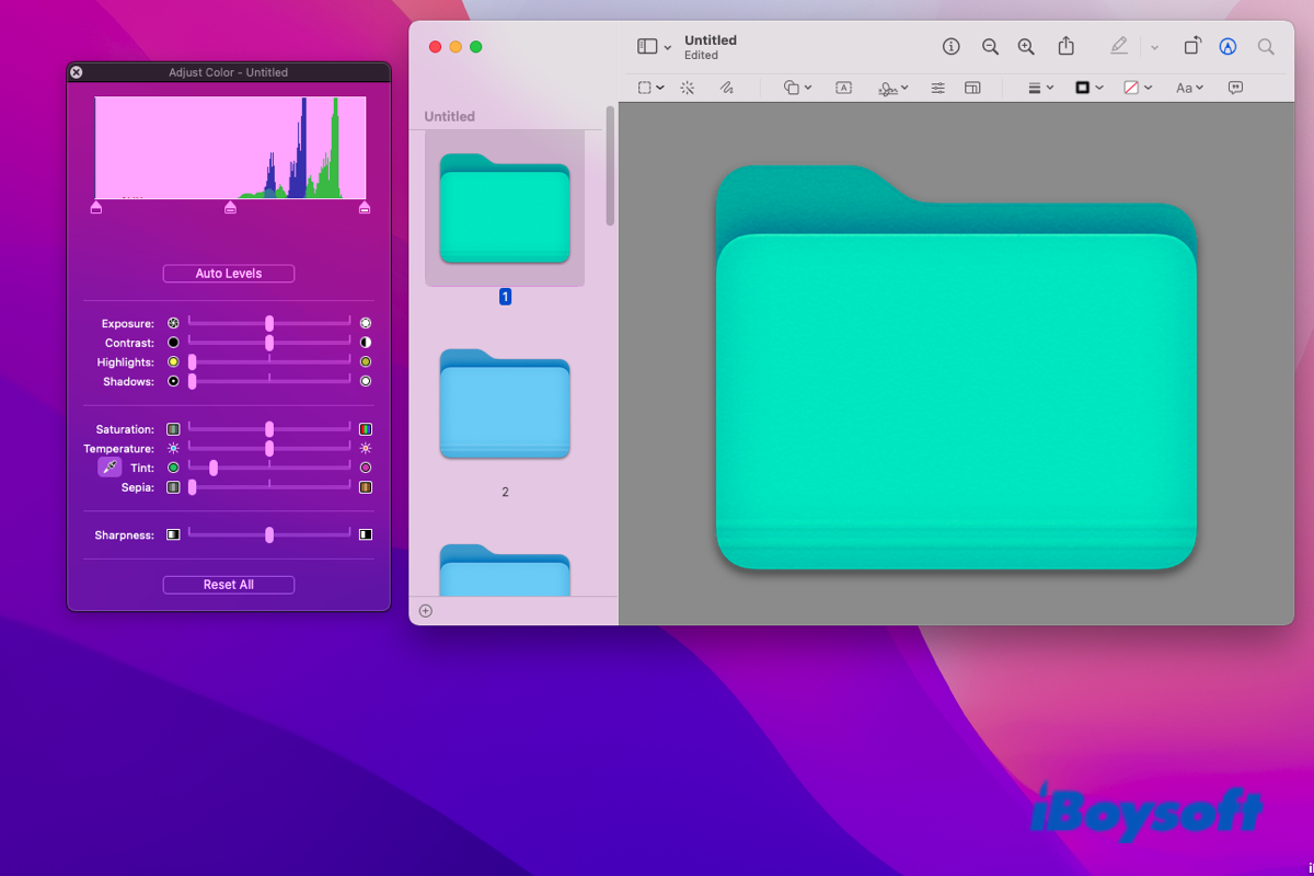 How to change folder color on mac