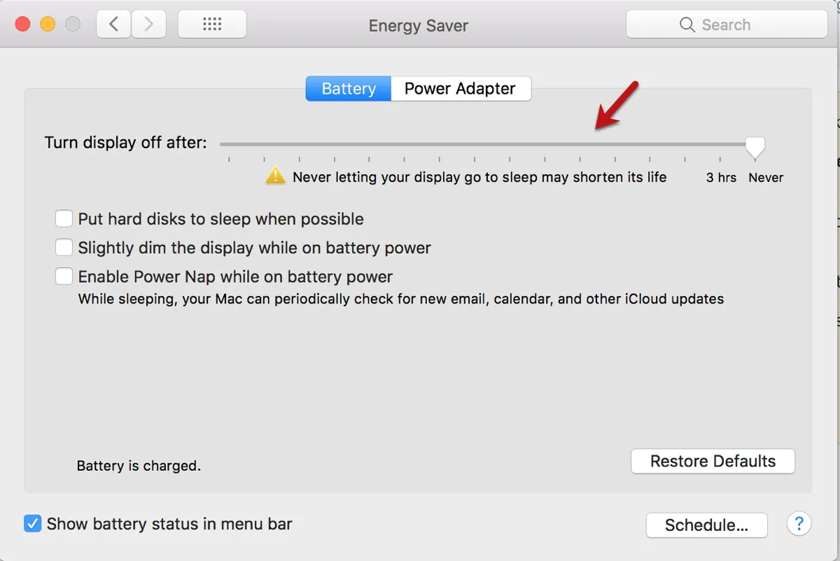 How to change sleep time for a desktop Mac on macOS Monterey or earlier