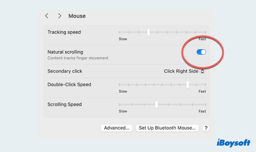 Scrollrichtung der Mac-Maus ändern