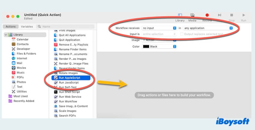 Change Scroll direction with Automator