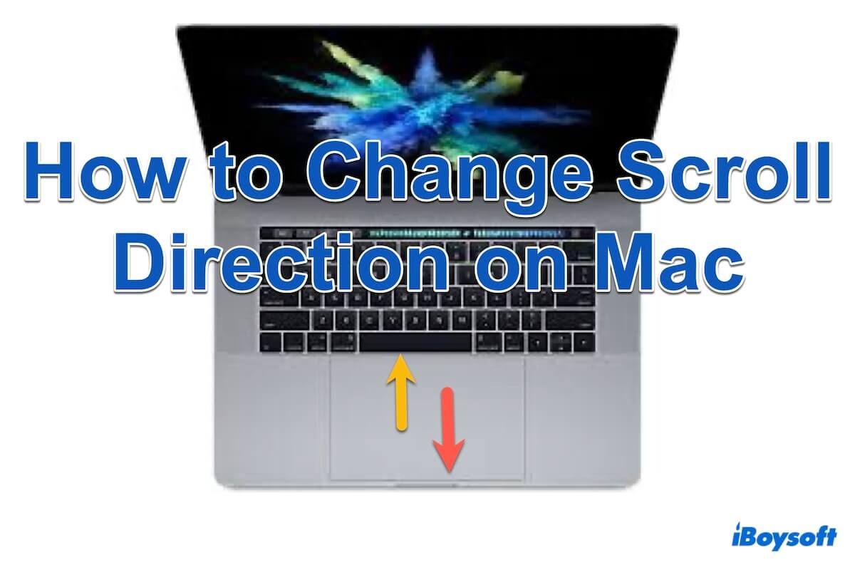 Zusammenfassung, wie man die Scrollrichtung auf dem Mac ändert