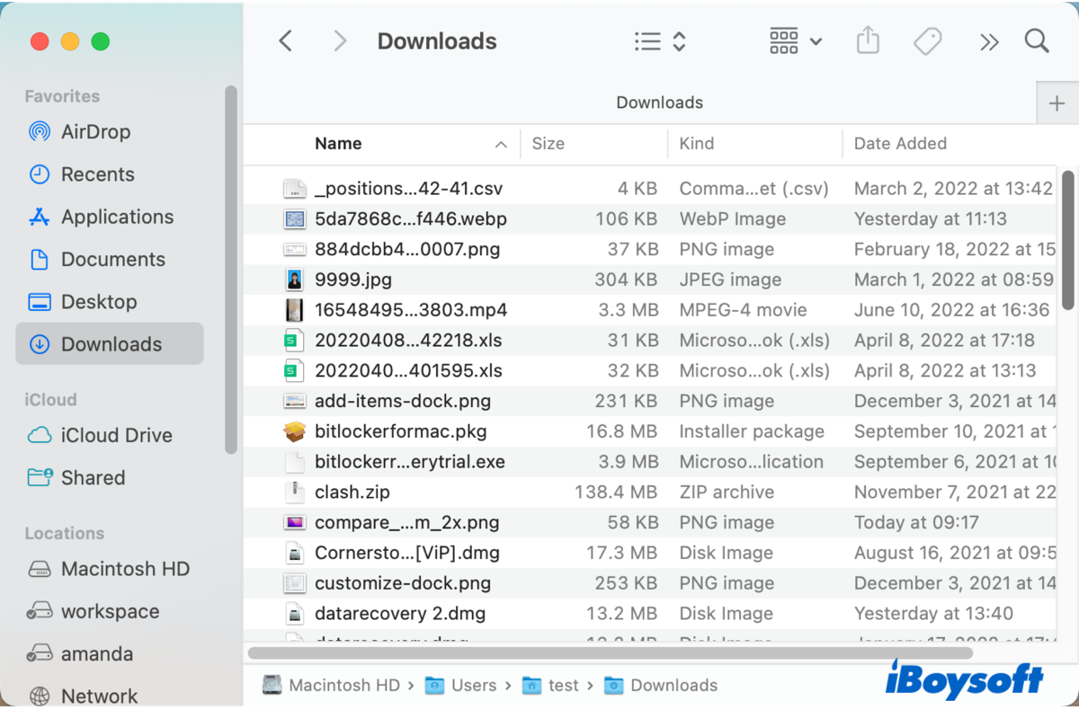 how to find downloads on mac