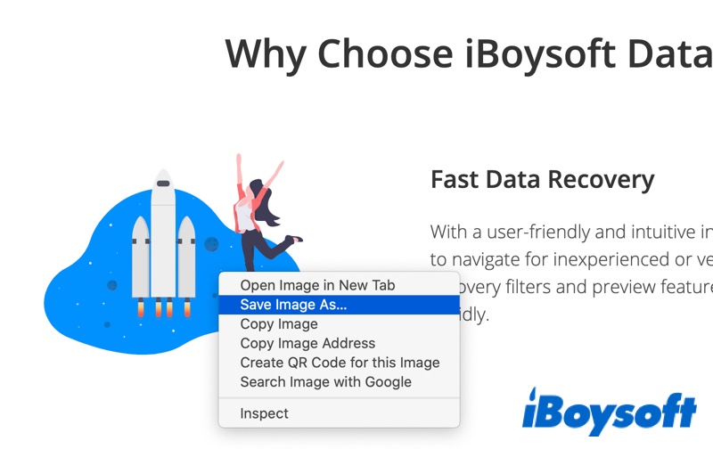 salvar imagem no Mac da web