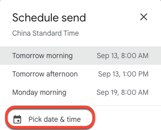 how to schedule an email in Gmail on Mac