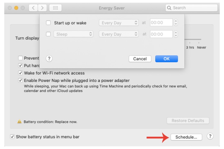 Save Energy on Mac 3